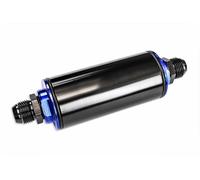 Filtro carburante universale in linea in alluminio nero AN10
