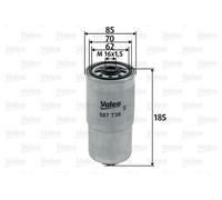 Filtro carburante VALEO 587736 per KIA SORENTO 2.5 CRDi