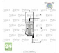 Filtro Carburante Valeo Benzina per AUDI A2 SEAT TOLEDO III IBIZA CORDOBA ALTEA