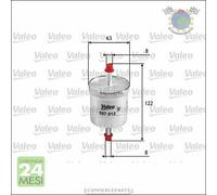 Filtro Carburante Valeo Benzina per FORD MAVERICK INFINITI QX4 Q45 M30 I30 G20