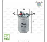 Filtro Carburante Valeo Gasolio per AUDI A6 A4