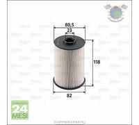 Filtro Carburante Valeo Gasolio per CITROEN C5 III C6 PEUGEOT 607 407