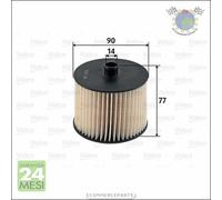 Filtro Carburante Valeo Gasolio per CITROEN JUMPY II C5 III C4 I C8 FIAT ULYSSE
