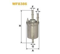 WF8386 WIX FILTERS Filtro carburante per AUDI,KTM,SEAT,SKODA,VW