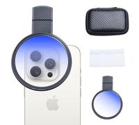 Filtro Clip-On CPL per fotocamera smartphone - Vetro ottico di alta qualità con rivestimento multistrato - Riduce i riflessi, migliora i colori - Facile da montare, compatibile con tutti gli