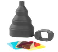 Filtro colorato Snoot per la fotografia Torce migliora le foto Controllo preciso della luce per molteplici esigenze fotografiche sull'attacco della fotocamera