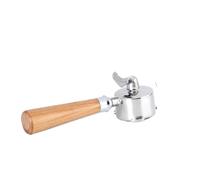 Filtro Con Maniglia A 3 Orecchie Da 51 Mm, Compatibile Con Delonghi, Dedica EC680 / 685 Portafiltro Per Barista Con Divisore Per Caffè A Doppia Bocca In Acciaio Inossidabile(51mm-3ears -Beech)