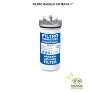 Filtro con supporto Separatore Acqua Gasolio x CISTERNA Diesel MAESTRI 1"F nafta