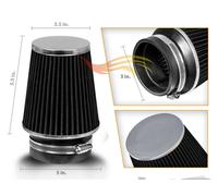 Filtro Cono Di Aspirazione D'Aria Fredda 3" Pollici Tipo Secco Stretto