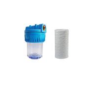 FILTRO CONTENITORE CON VASO 5” FILETTATO 3/4" FF E CARTUCCIA FILO AVVOLTO