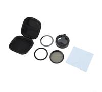 Filtro CPL con adattatore magnetico per lenti e custodia da trasporto per telefoni, aiuta a ridurre i riflessi e migliorare il contrasto dei colori per video e vlog più chiari