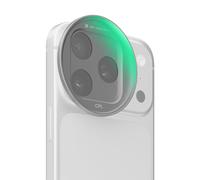 K&F CONCEPT Snap-On Filtro CPL per iPhone 17 Pro Max/17 Pro, Ultraleggero 9,5g Filtro Polarizzante CPL con Supporto Snap-on Deco, Vetro AGC 28 Strati Rivestiti Antiriflesso, Argento