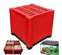 Filtro cubo per acquario, ultra forte filtrazione e assorbimento a carboni attivi, cubo purificatore d'acqua in PVC per acquari, stagni, acquari e serbatoi d'acqua, 11,5 x 12 x 12 cm