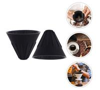 Filtro da caffè caffè in silicone da 2 pezzi imbuto di caffè riutilizzabile