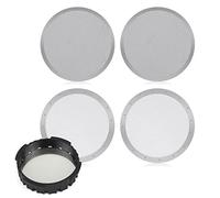 Filtro da Caffè in Acciaio Inox Filtro per Caffè Riutilizzabile Schermo per Caffè 61 mm per Macchine da Caffè 4 Pezzi 2 Tipi