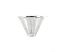 Filtro da caffè in acciaio inox riutilizzabile per versare sopra cono gocciolatore Holder Mesh (L)