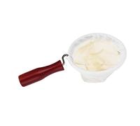 Filtro da caffè in flanella con manico in legno, sacchetto filtrante riutilizzabile per infusione a freddo, filtro spesso in flanella per la preparazione a goccia manuale, (piccolo diametro)