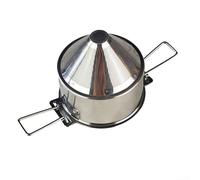 Filtro da caffè pieghevole a doppio strato in acciaio inossidabile riutilizzabile con manici Metodo di versamento a goccia Portatile Camping Brewing Accessorio Manuale Espresso Strumento