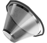 Filtro da caffè riutilizzabile in acciaio inox per Kalita Wave 185, cestello gocciolatore in acciaio 304 a maglia fine, lavabile in lavastoviglie, accessorio ecologico per casa, ufficio, caffè
