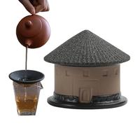 Filtro da tè divertente in ceramica microporosa riutilizzabile | Tulou - Infusore per tè sfuso a forma di tulu, per casa, cucina, ufficio, dormitorio, campeggio, picnic, viaggi