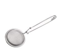 Filtro da tè durevole in acciaio inossidabile a forma di sfera colino spremere colino forniture da cucina per bollitori uso tazza 1 pezzo argento comodo e attraente