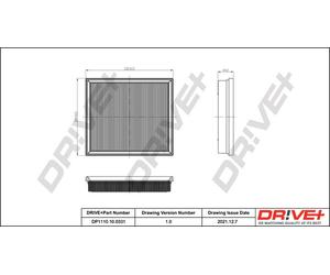 Filtro D'Aria DP1110.10.0331 Per BMW