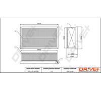 Filtro D'Aria Drve+ DP1110.10.0768 Per Moto PUCH, RENAULT