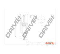 Filtro Del Carburante Drve+ DP1110.13.0101 Per AUDI, SEAT, SKODA, VW