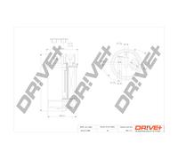 Filtro Del Carburante Per AUDI Drve+ DP1110.13.0067