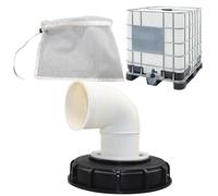 Filtro del coperchio IBC Schermo filtrante in nylon,Set di raccordi per borsa IBC | per borsa IBC a gomito a 45°90° Raccordi per borsa IBC per adattatore per tubo flessibile per acqua intern