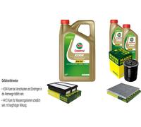 FILTRO DEL KIT DI ISPEZIONE CASTROL 7L OLIO 5W30 per KIA Sportage ogni_ 2.0 CRDi