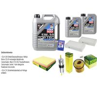 FILTRO DEL KIT DI ISPEZIONE LIQUI MOLY OIL 7L 5W-30 per BMW X3 F25 xDrive35i