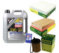 FILTRO DEL KIT DI ISPEZIONE LIQUI MOLY OLIO 5L 5W-30 per Volvo V50 MW 1.6 D C30