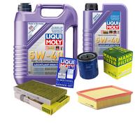 FILTRO DEL KIT DI ISPEZIONE LIQUI MOLY OLIO 6L 5W-40 per Peugeot 307 CC 3B 2.0
