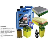 FILTRO DEL KIT DI ISPEZIONE LIQUI OLIO MOLY 10L 5W-30 per Audi Q7 4L 3.0 TDI