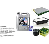 FILTRO DEL KIT DI ISPEZIONE LIQUI OLIO MOLY 5L 5W-30 per KIA Rio III UB 1.4 CVVT