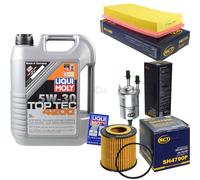 FILTRO DEL KIT DI ISPEZIONE LIQUI OLIO MOLY 5L 5W-30 per VW Polo 9N_ 1.2 12V