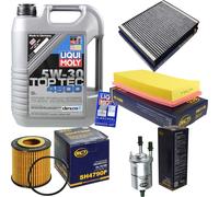 FILTRO DEL KIT DI ISPEZIONE LIQUI OLIO MOLY 5L 5W-30 per VW Polo 9N_ 1.2 12V