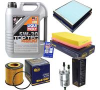 FILTRO DEL KIT DI ISPEZIONE LIQUI OLIO MOLY 5L 5W-30 per VW Polo 9N_ 1.2 12V