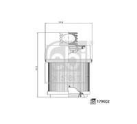 Filtro del liquido di raffreddamento FEBI BILSTEIN 179602