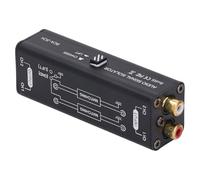 Filtro del segnale sonoro isolatore del rumore del loop di terra a 2 canali - Elimina il ronzio per microfono da conferenza, mixer e audio