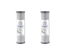 Filtro dell'acqua a carbone attivo CTO da 10 pollici, cartuccia del filtro dell'acqua, filtra la rimozione dell'acqua il cloro. Alta capacità(Yellow)