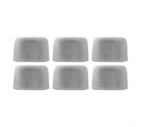 Filtro dell'acqua a carbone per macchine da caffè espresso, confezione da 6 pezzi di ricambio al carbone attivo con guscio di cocco, bianco, 5,6 x 3,3 x 3,2 cm (6 pezzi)