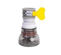 Filtro dell'acqua compatto per rubinetti cilindrici da 1,6 a 2,3 cm con dimensioni piegate ed estese per flessibilità (grigio)
