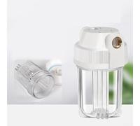 Filtro dell'acqua da 12,7 cm, efficiente, pre-filtro trasparente, design in PET che cattura i detriti e mantiene le prestazioni del filtro principale, per uso domestico e camper (1/2")