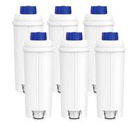 Filtro dell'acqua di ricambio DLSC002, compatibile con Delonghi, addolcitore a carbone attivo for macchina da caffè De'Longhi(6pcs)
