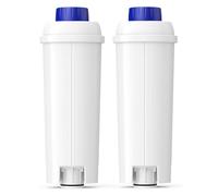 Filtro dell'acqua di ricambio DLSC002, compatibile con Delonghi, addolcitore a carbone attivo for macchina da caffè De'Longhi(2pcs)