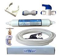 Filtro dell'acqua e kit idraulico per frigorifero e congelatore americano, con tubo dell'acqua e raccordi, adatto per Samsung, LG, Daewoo, GE e altri