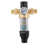 Filtro dell'acqua per collegamento domestico con riduttore di pressione, filtro per rubinetto dell'acqua potabile, filtro per acqua domestica, per filtrare sedimenti, detriti e ruggine dall'acqua