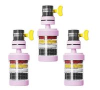 Filtro dell'acqua per rubinetto rotante a 360° per cucina e bagno, filtro per purificatore d'acqua a 6 strati, filtro per lavello multistadio, facile da installare, adatto a rubinetti standard (rosa